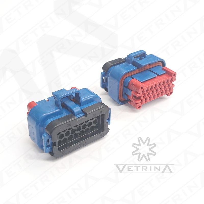 Conector AMPSEAL 23 vias azul