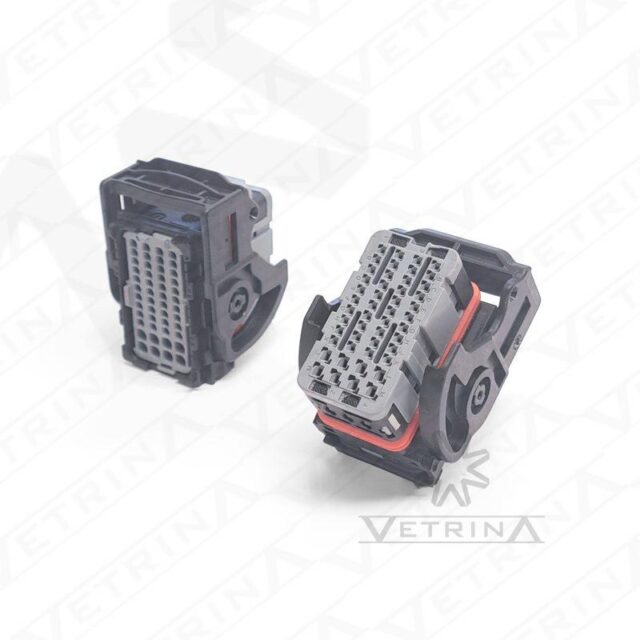 Conector MOLEX 48 vias preto e cinza