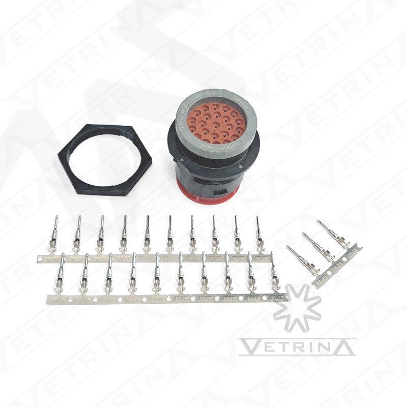 KIT HDP 23 vias (Conector + Rosca + Terminais)