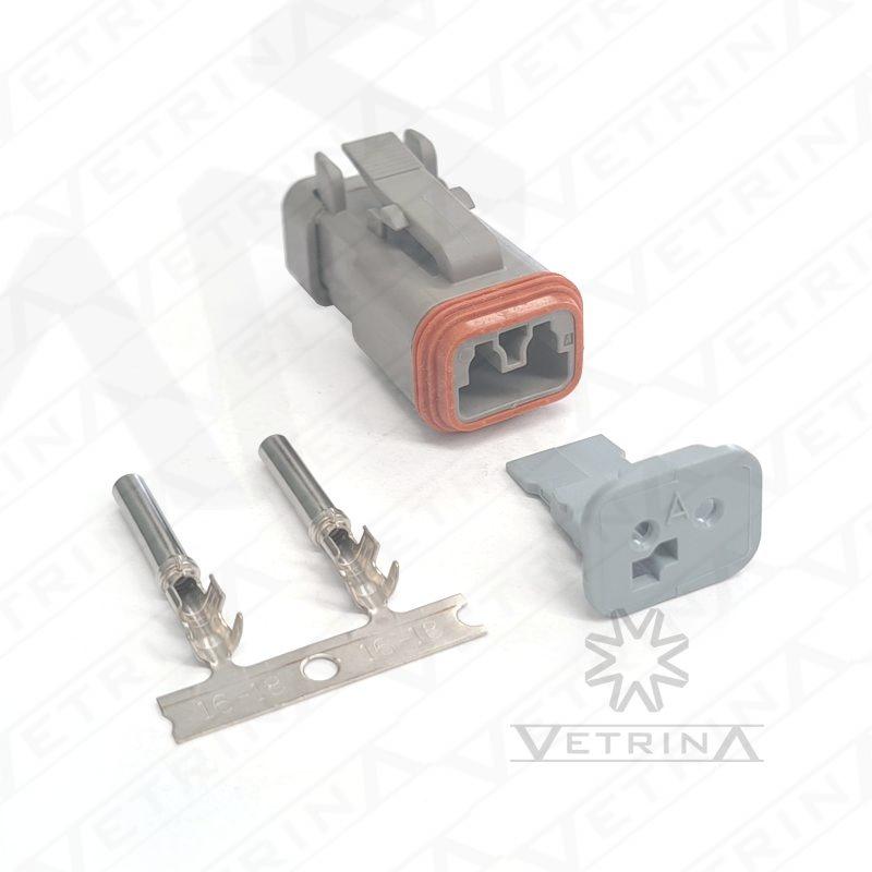 KIT DT06 (Conector + Trava + Terminais)