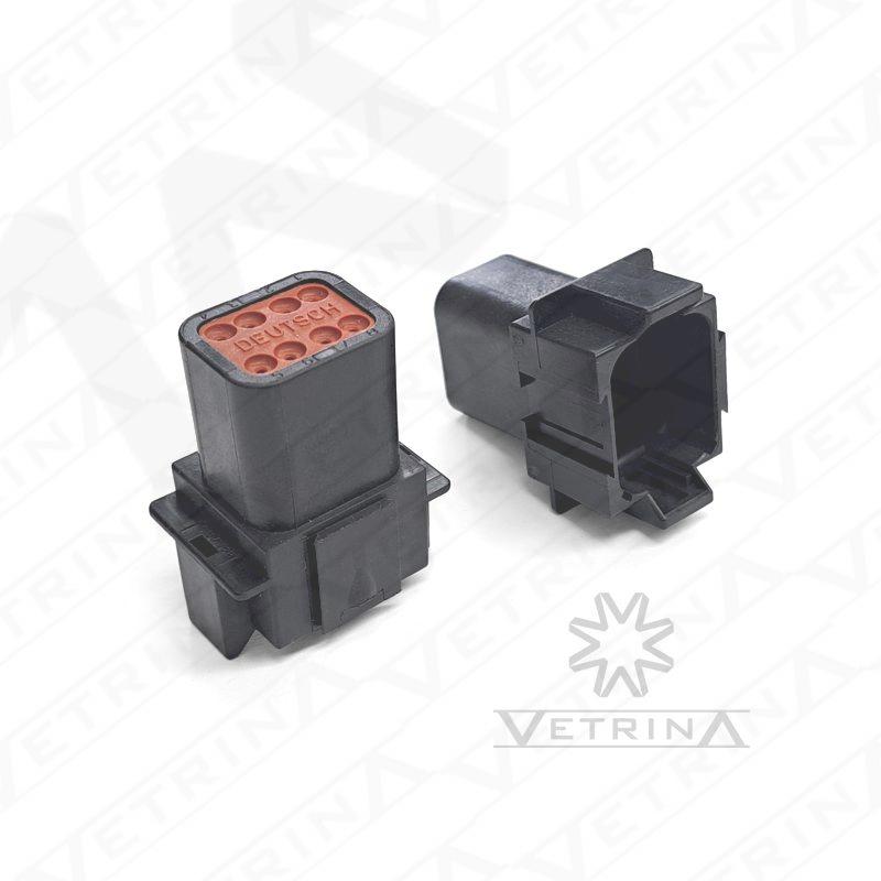 Conector DEUTSCH DT04 8 vias preto