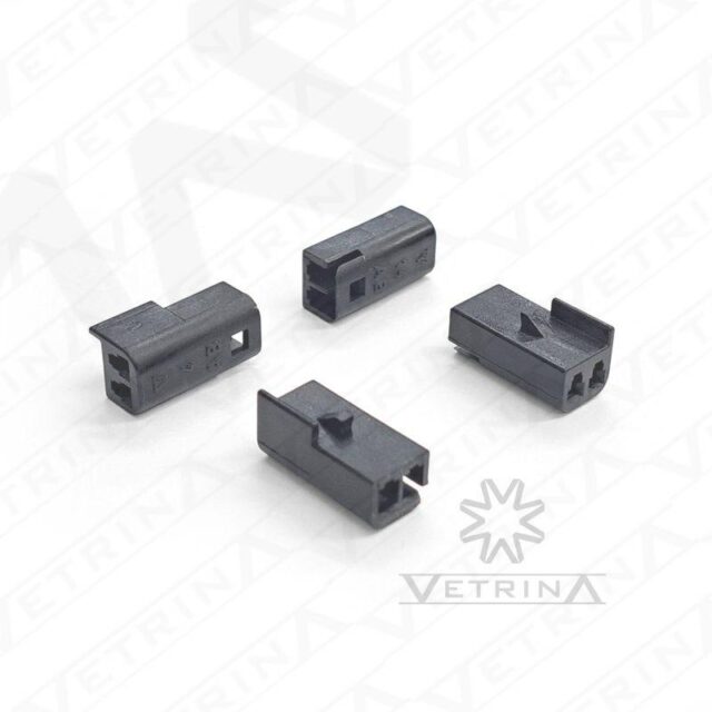 Conector MP150 2 vias preto não selado