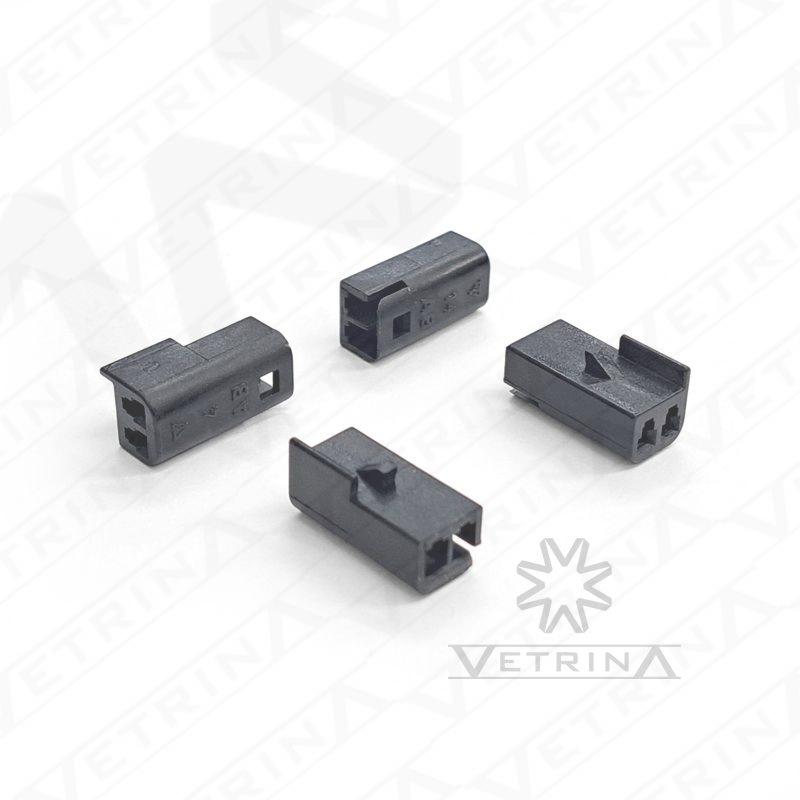 Conector MP150 2 vias preto não selado