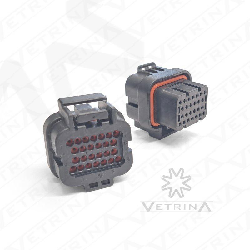 Conector SUPERSEAL 26 vias preto