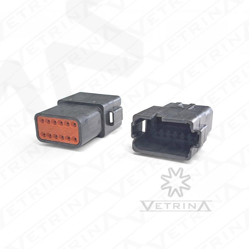 Conector DEUTSCH DT 12 vias preto