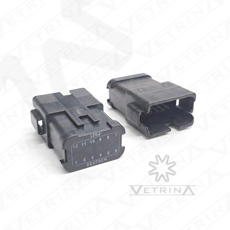Conector DEUTSCH DT 12 VIAS BUSBAR 12x1 niquelado preto
