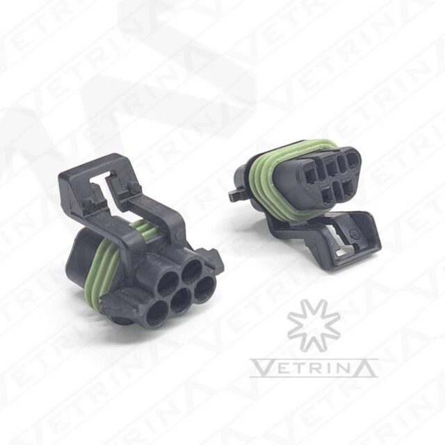 Conector MP150 5 vias preto