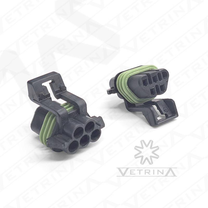 Conector MP150 5 vias preto