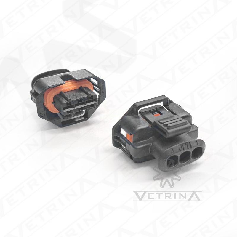 Conector BOSCH KOMPAKT 3 vias preto