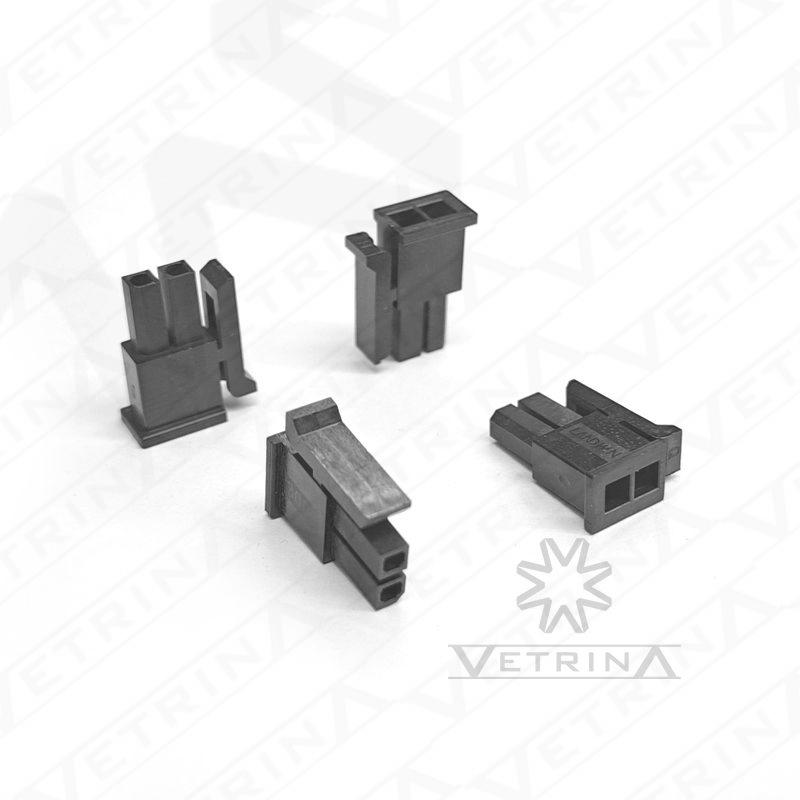 Conector MOLEX MICRO FIT 2 vias preto