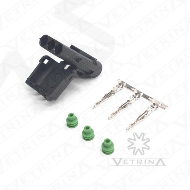 KIT DELPHI WEATHER PACK 3 vias (Conector + Terminais + Selos)