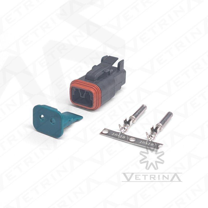 KIT DEUTSCH DT06 2 VIAS PRETO