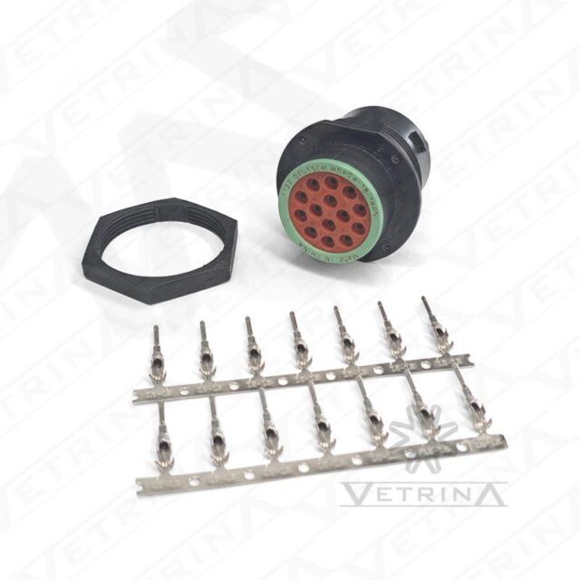 KIT HDP 14 vias (Conector + Porca Plastica + Terminais)