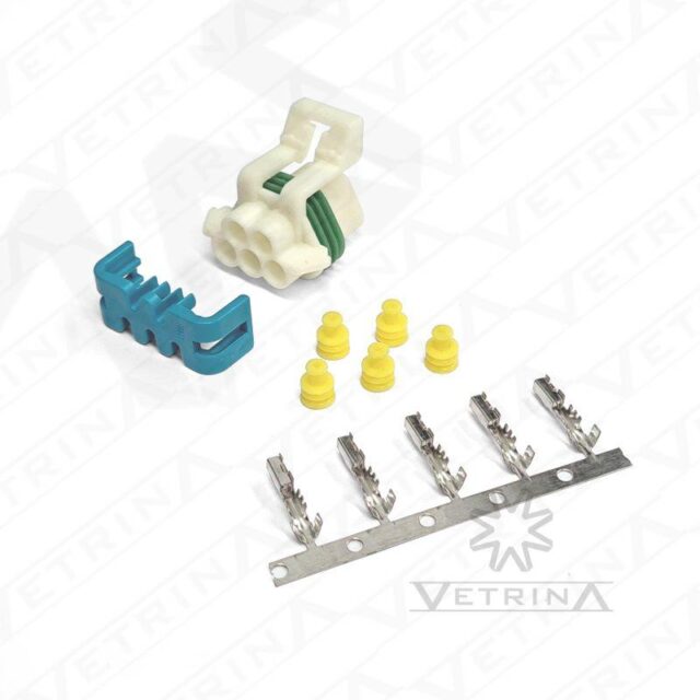 KIT MP150 5 vias (Conector + Trava + Selos + Terminais)