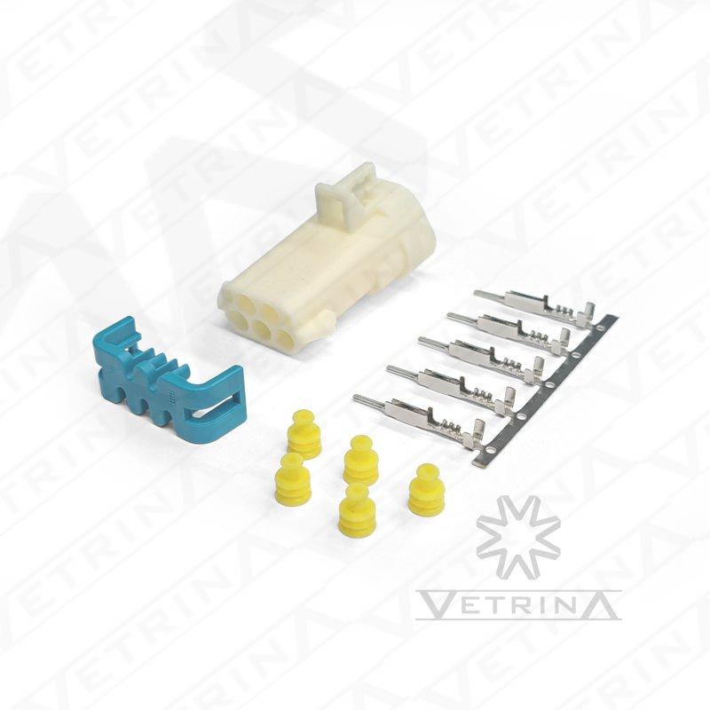 KIT MP150 5 vias (Conector + Trava + Selos + Terminais)