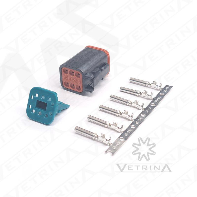 KIT DEUTSCH DT 6 VIAS PRETO