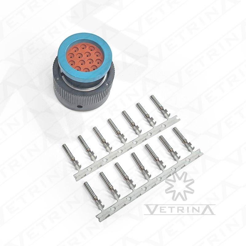 KIT DEUTSCH HDP 14 vias (Conector + Terminais)