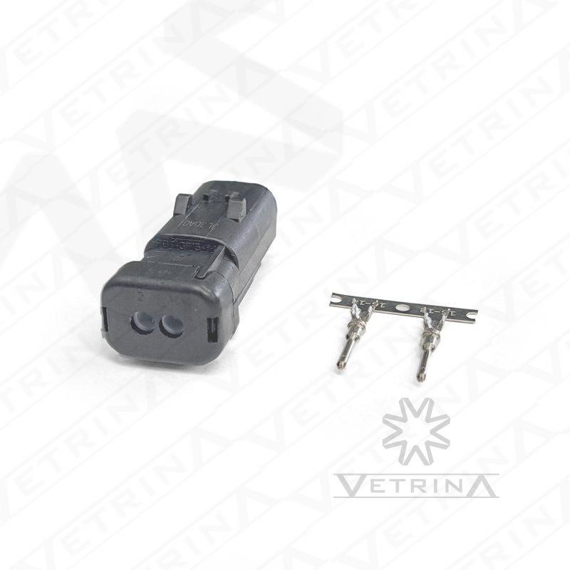 KIT AMPSEAL16 2 vias (Conector + Terminais)