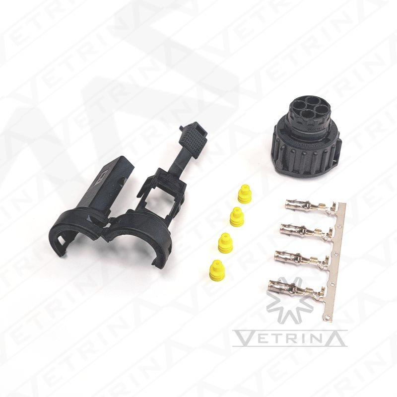 KIT DEUTSCH 4 VIAS DIN (Conector + Terminais + Selos + Backshell)
