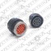 KIT DEUTSCH HD/HDP 19 vias (Conector + Terminais)