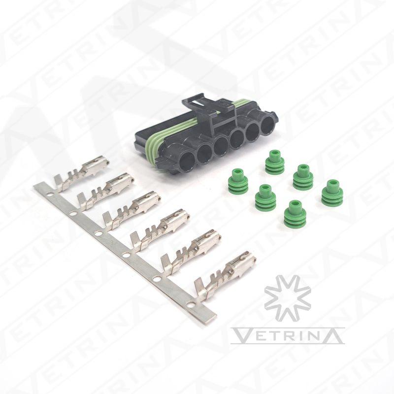 KIT MP280 6 vias (Conector + Selos + Terminais)