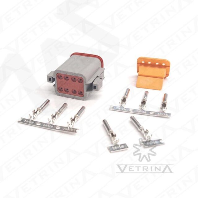 KIT DT06-08S (Conector + Trava + Terminais)