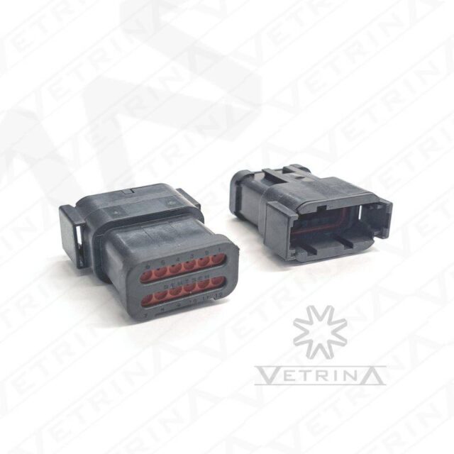 Conector DEUTSCH DTM 12 Vias Preto