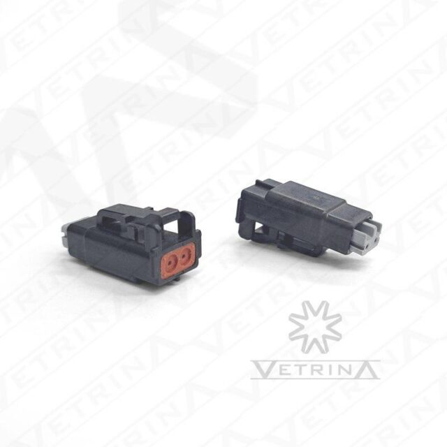 Conector DEUTSCH DTMH 2 vias preto
