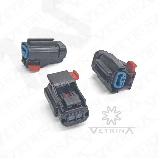 Conector DELPHI APEX2.8 2 vias preto