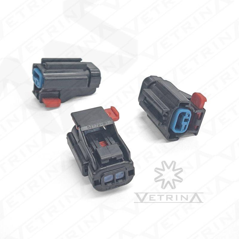 Conector DELPHI APEX2.8 2 vias preto