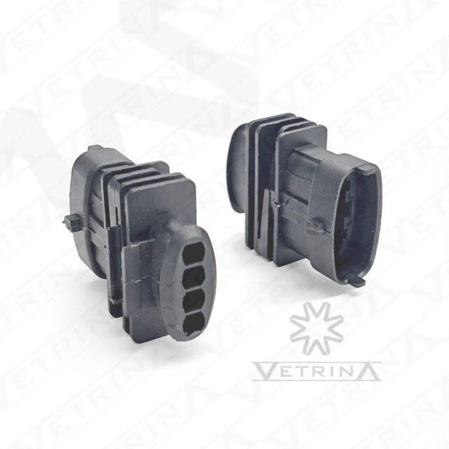 Conector BOSCH 4 vias preto