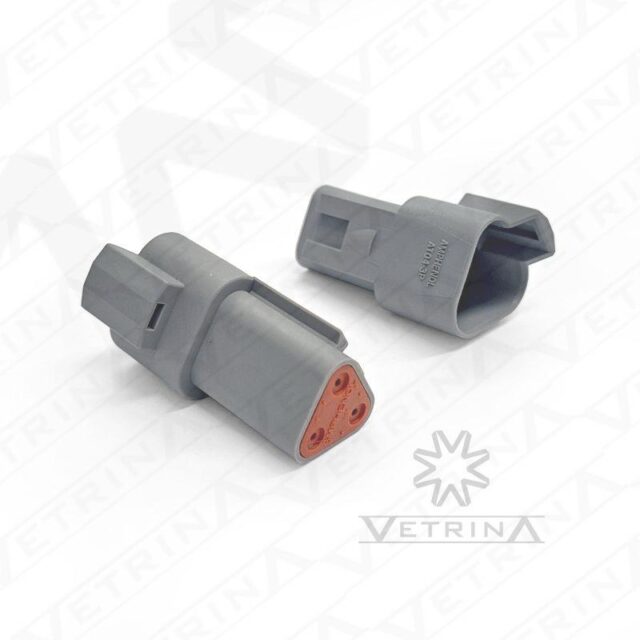 Conector AMPHENOL AT 3 vias cinza