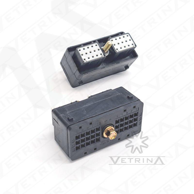 Conector CINCH 30 vias preto