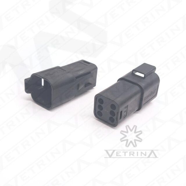 Conector MOLEX ML-XT 6 vias preto