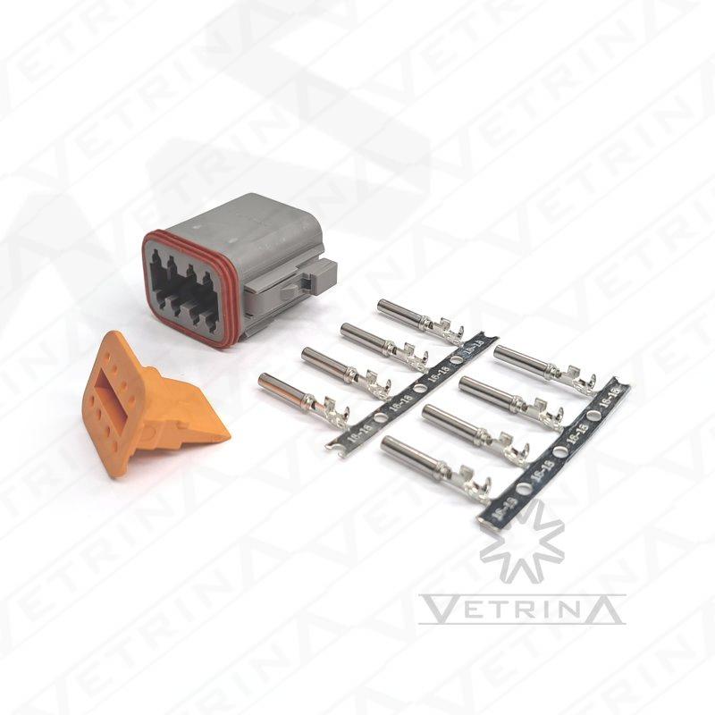 Kit DT06-08SA - Conector + Trava + Terminais
