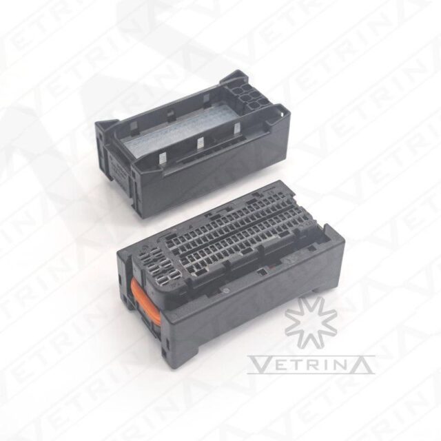 Conector fêmea para módulo Bosch de 94 vias, modelo 1 928 405 558, com trava de alavanca para conexão selada de ECU automotiva.
