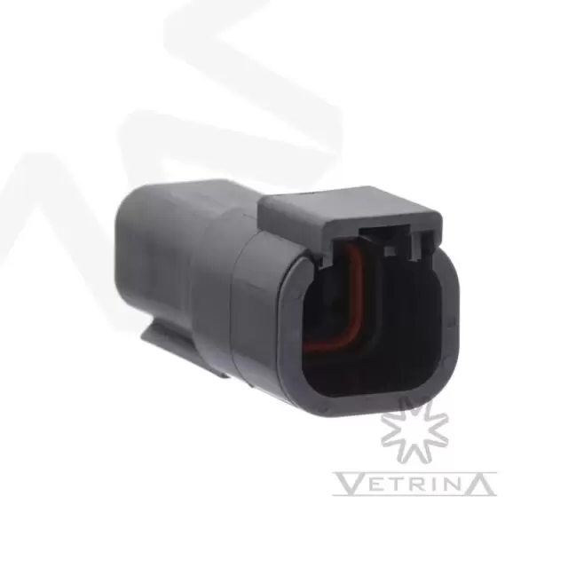 Conector 4 vias preto