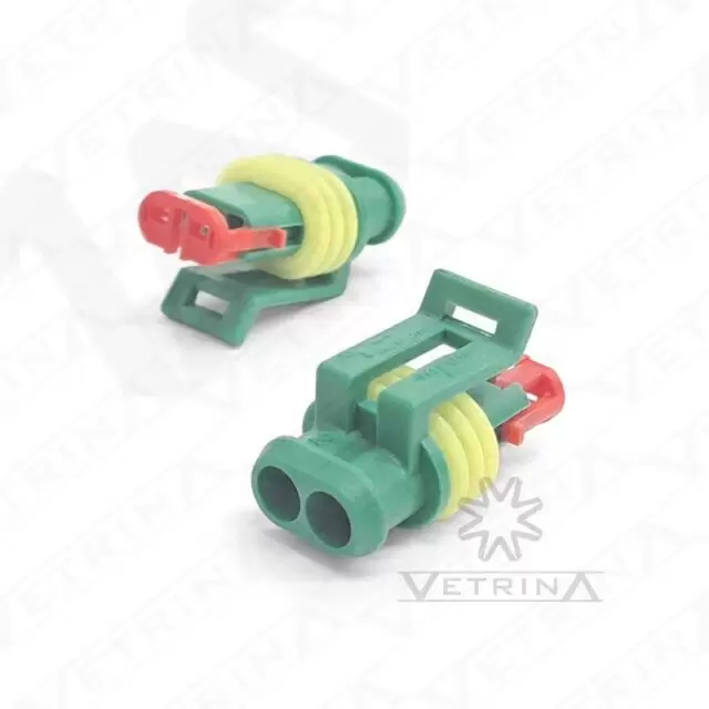 Conector SUPERSEAL 2 vias verde